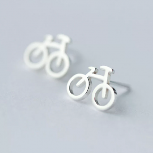 sidabriniai auskarai dviraciai