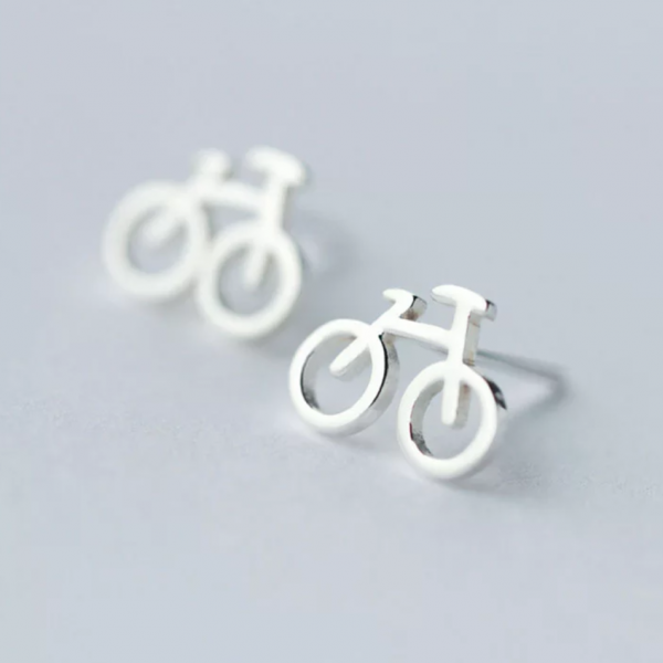 sidabriniai auskarai dviraciai